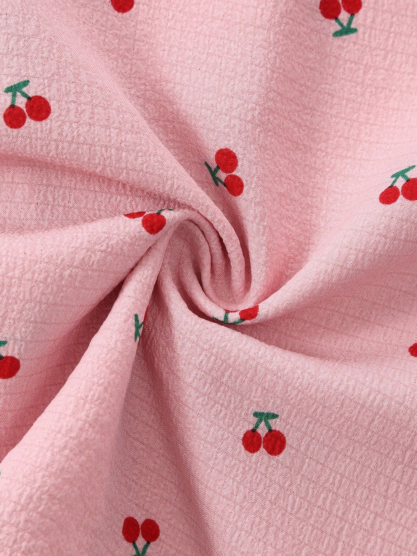 3-Piece Cherry Print Pajama Set