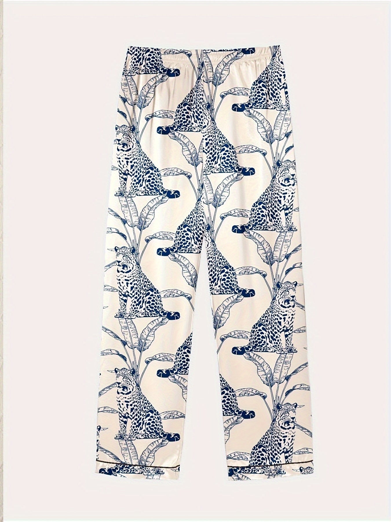 Elegant Jungle Leopard Nightwear Set (3-Piece Combo)