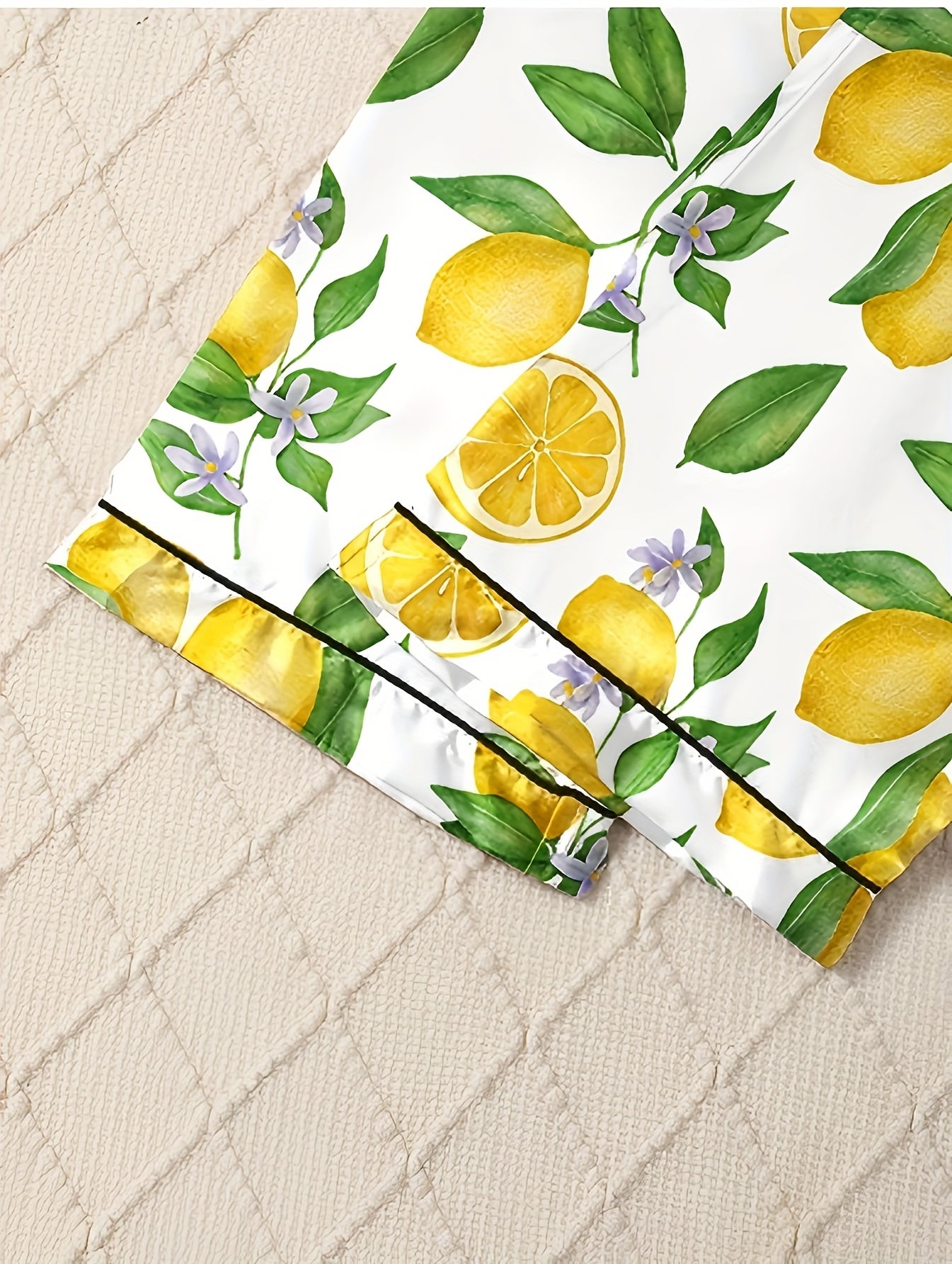 Lemon Fresh Nightwear Set (3-Piece Combo)