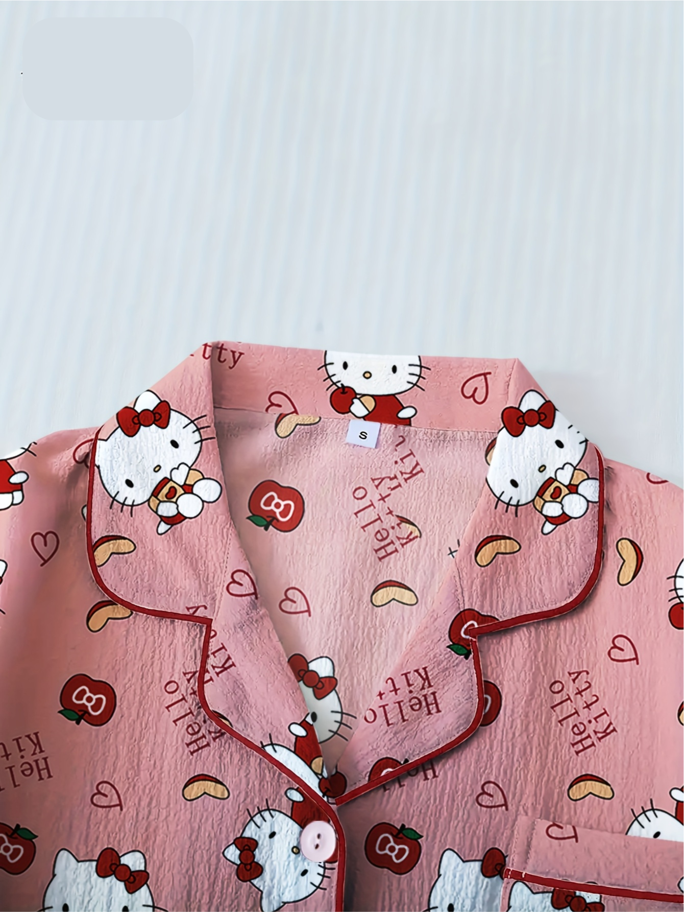 Hello Kitty Pink Pajama Set – Short Sleeve Shirt & Shorts