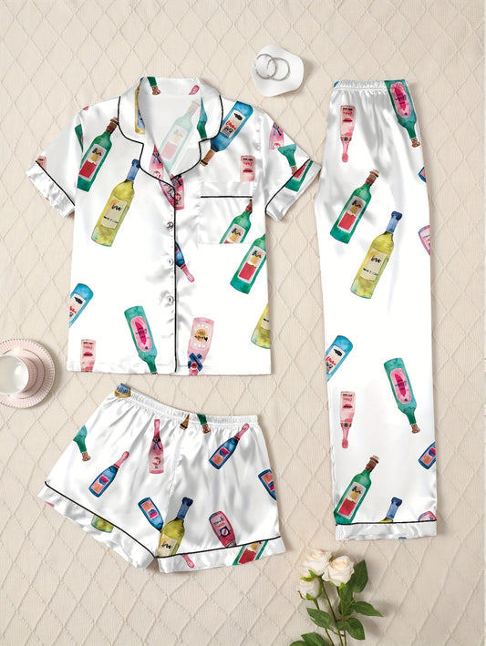 Cheers to Comfort Nightwear Set (3-Piece Combo)