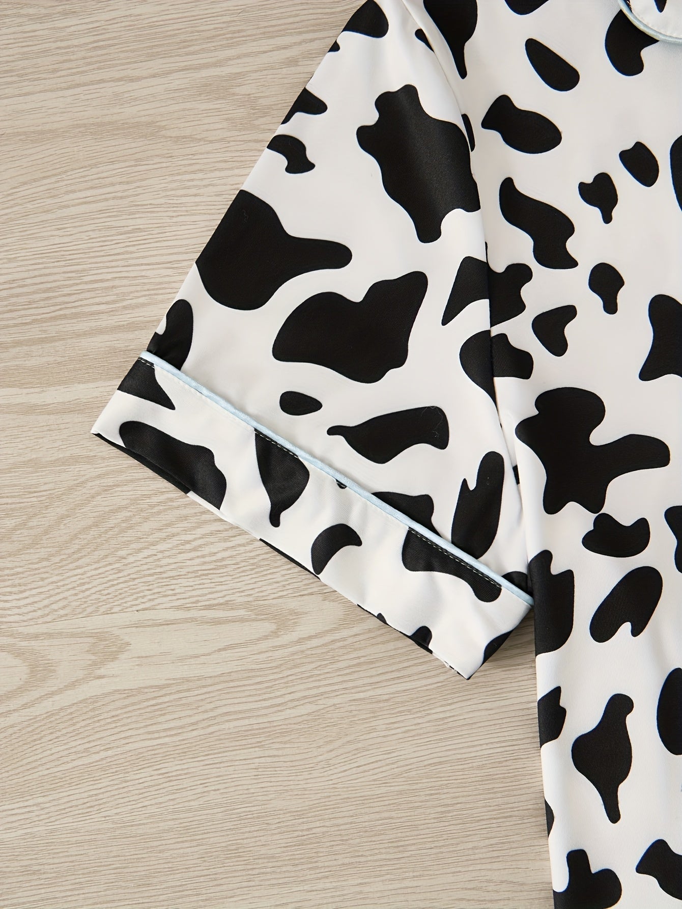 Classic Cow Print Nightwear Set (3-Piece Combo)