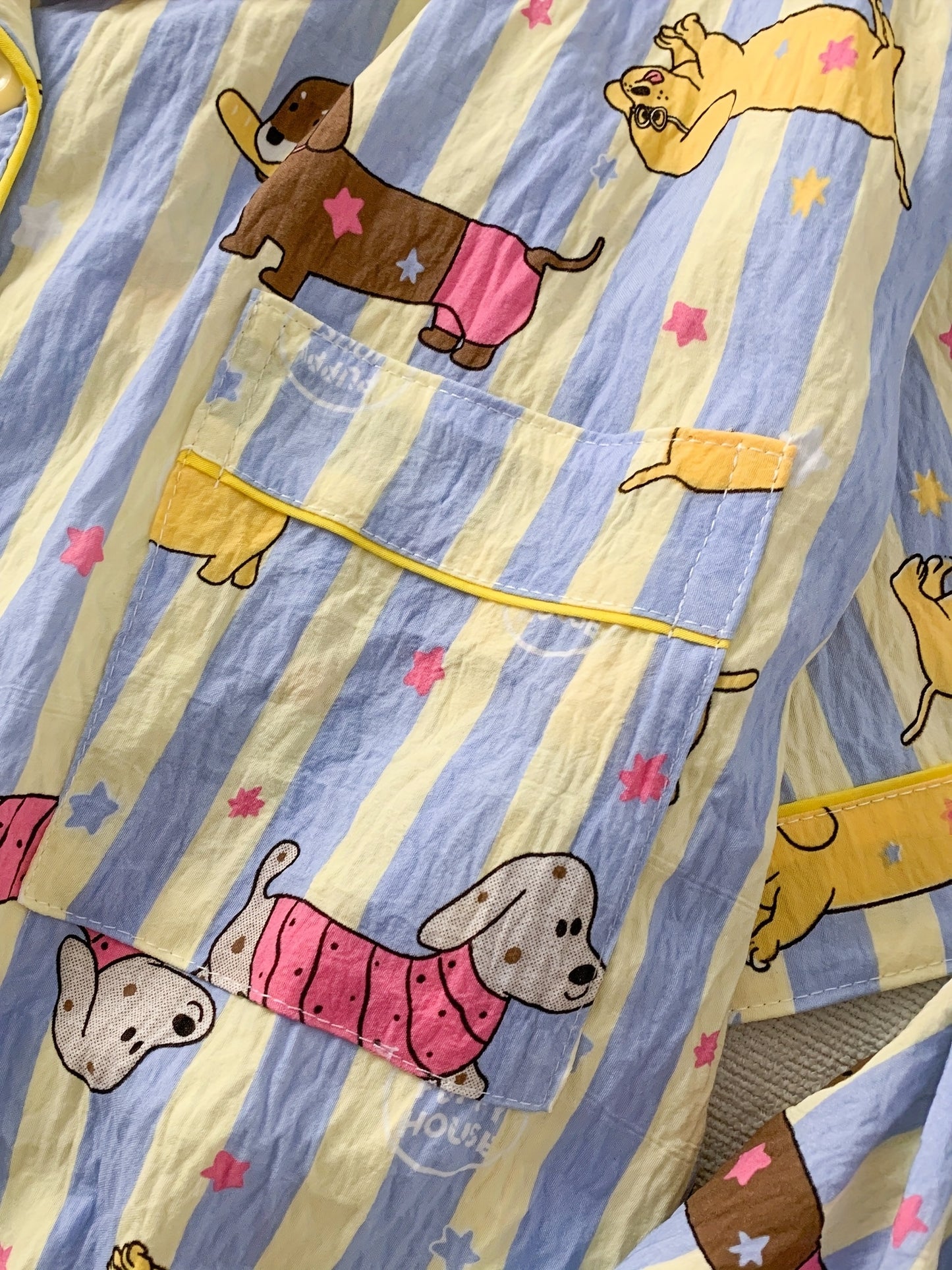 3-in-1 Dachshund Print Pajama Set – Shirt, Shorts & Pants
