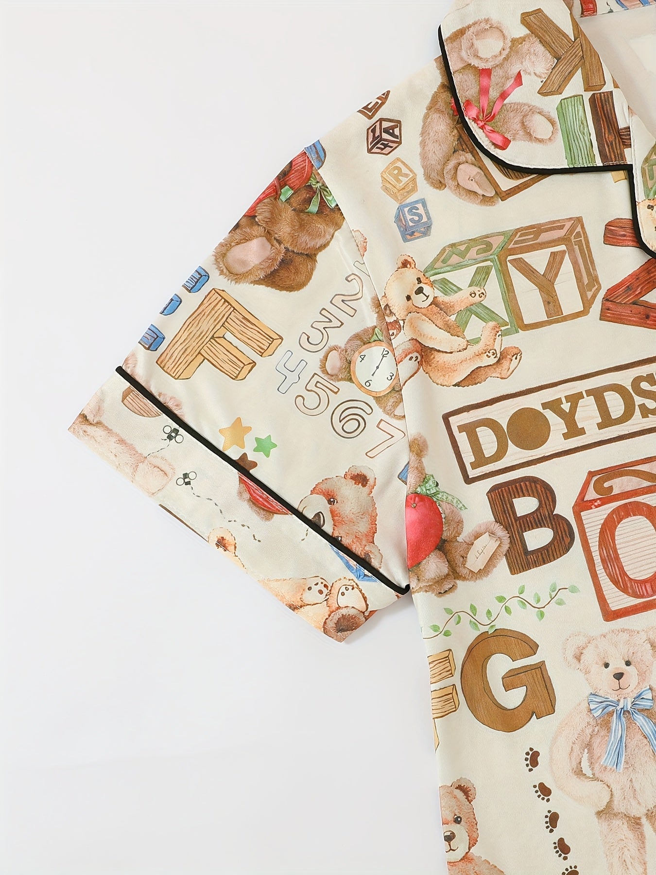 Teddy Alphabet Fun Nightwear Set (3-Piece Combo)