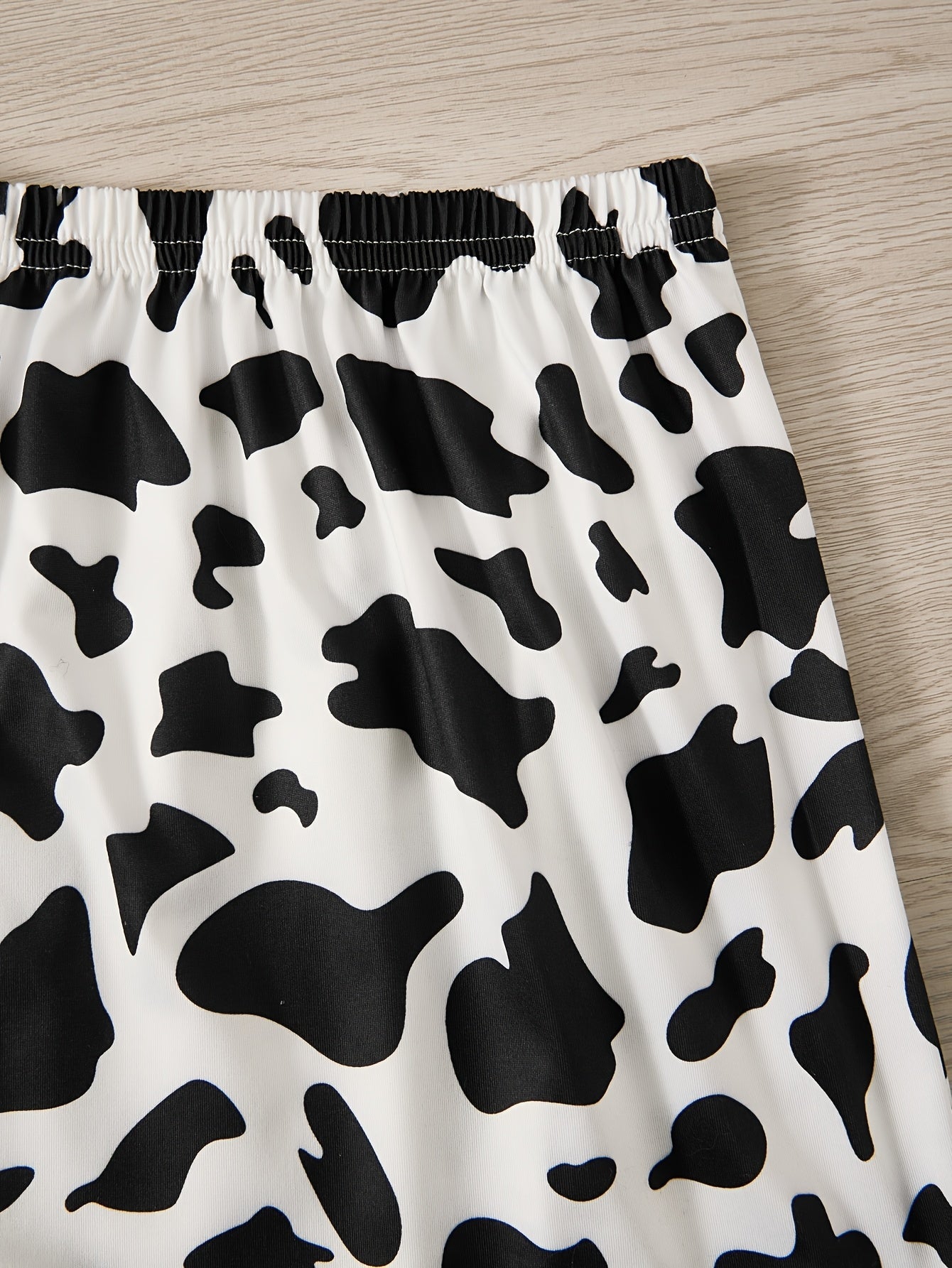 Classic Cow Print Nightwear Set (3-Piece Combo)